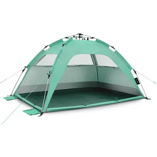 Qeedo Strandmuschel Pop Up Quick Palm Strand Bahamamint Schnellaufbau UV80+ qeedo aquamaringrün No Size