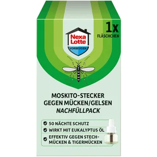 Nexa Lotte Moskito-Stecker gegen Mücken/Gelsen Nachfüllpack - 27,95 ml,