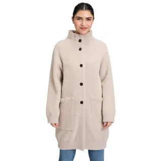 Amber & June Strickjacke »Winter-Strickjacke mit aufgesetzter Brusttasche