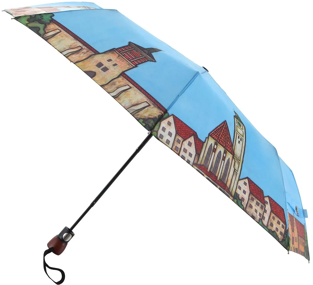 Happy Rain Taschenschirm Mini AC Koffer-Kopf Augsburg print - 30