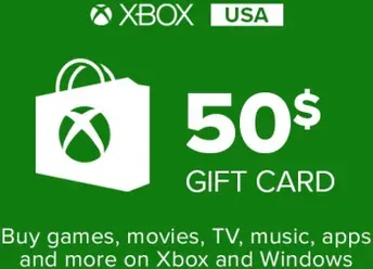 Xbox Geschenkkarte 50$
