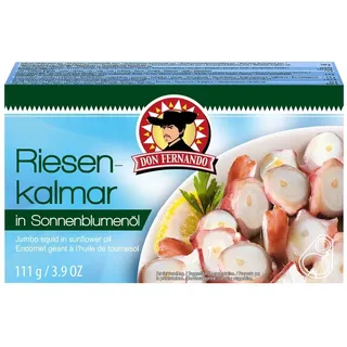 10x Don Fernando Riesenkalmar in Sonnenblumenöl a. 111g = 1,11kg - 1.11 kg
