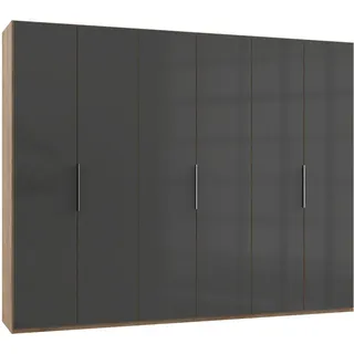 Level 300 x 236 x 58 cm Plankeneiche Nachbildung/Grauglas
