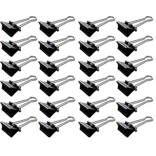 MAUL 21316-90 Foldback-Klammer, schwarz, (B)16 mm, Klemmweite: 5 mm (Packung mit 2)