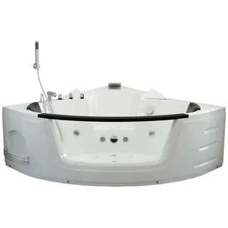 Home Deluxe Laguna L kompakt Whirlpoolbadewanne 140 x 140 cm (Laguna L weiß - komp)