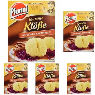 Pfanni Kartoffel Klöße mit rohen Kartoffeln, 1er-Pack (1 x 200 g) (Packung mit 5)