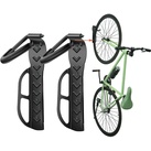 2er Set Fahrrad Wandhalterung | Fahrradhalter für die Garage | Wandhaken aus Stahl für Fahrräder | platzsparende Fahrradaufhängung [Wand Montag...