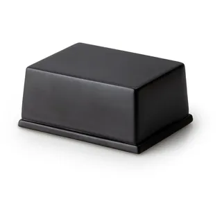 Continenta Butterdose, 250 g, schwarze Keramik, 12 x 10 x 6 cm, einzigartig