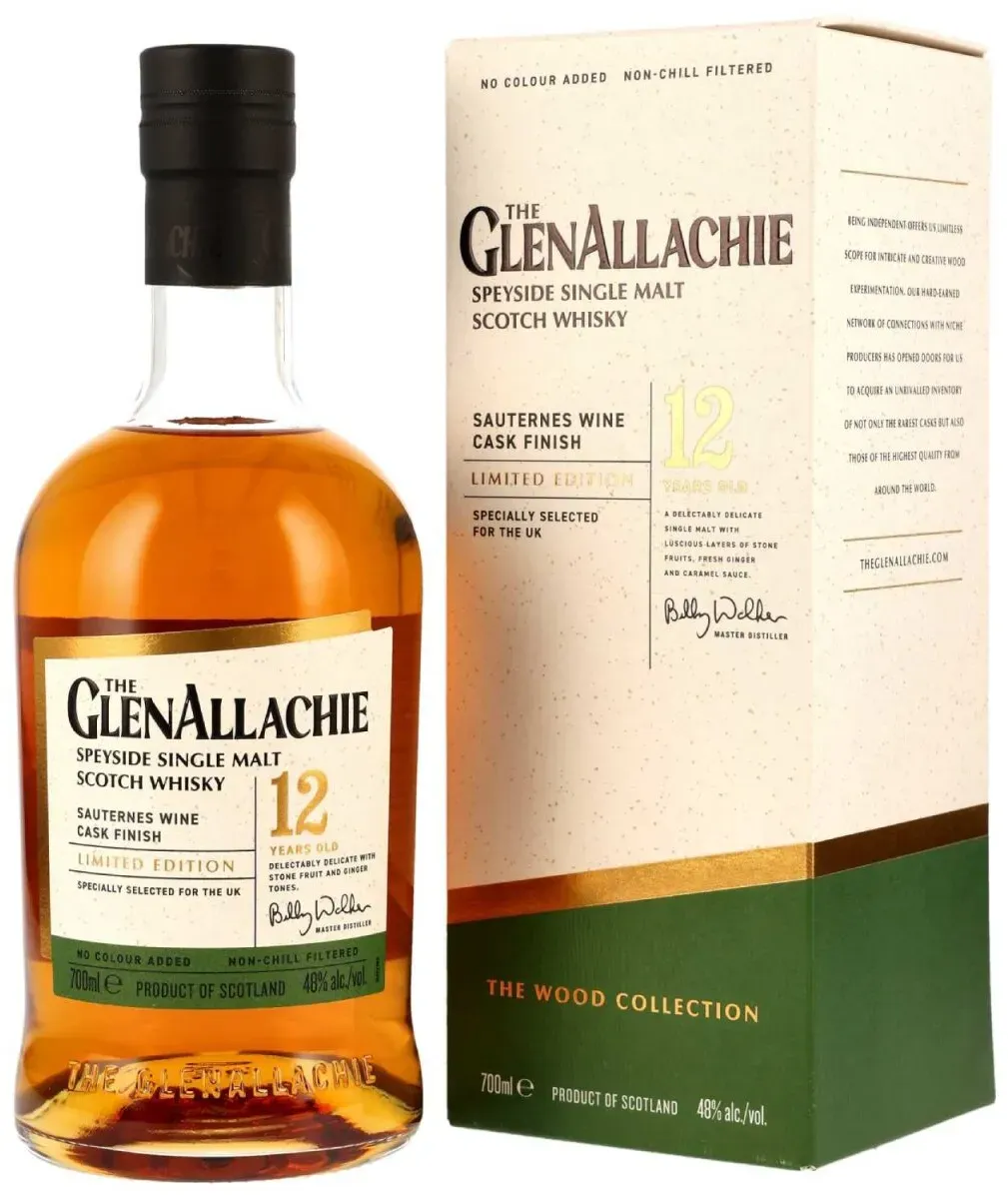 GlenAllachie 12 Jahre - Sauternes Wood Finish - Single Malt Scotch...