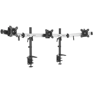 HFTEK 3-Fach Monitorarm - Tischhalterung für 3 Bildschirme von 15 – 27 Zoll mit VESA 75/100 (MP230C-N)