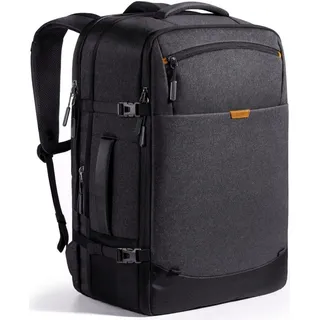 Inateck 38.5-46.2 L Reiserucksack erweiterbarer Herren Damen Handgepäck Flugzeug Rucksack, 15.6 Zoll Laptop Rucksack spritzwassergeschütztes Carry on Kabinenrucksack für Weekender