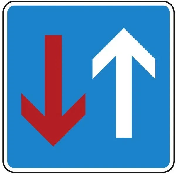 Vorrang vor dem Gegenverkehr