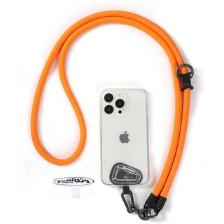 project-cb Handy Umhängeband 1,Handyband Pads 2,Universelles Verstellbares Handy Trageband,Umhängen,PUmhängen für den Hals,Handy Lanyard,Handy Anhänger(Orange)