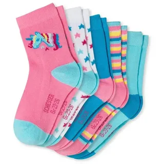 SCHIESSER Mädchen Kinder Kids Größe 19 Bis 34 Strümpfe Socken - 5er Pack, Sortiert 1_173047, 22 EU