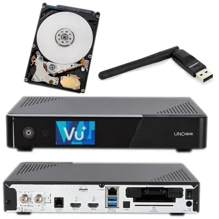 PremiumX Vu+ Uno 4K Se DVB-S2 Linux FBC Twin Tuner 1TB Festplatte + Wlan-Stick SAT-Receiver
