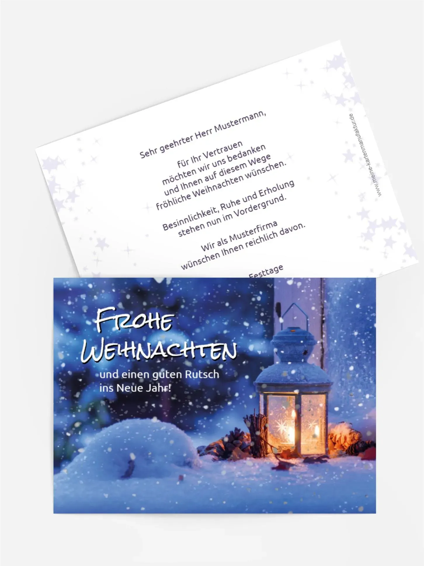 Grußkarten Weihnachtskarten selbst gestalten mit Spruch und Fotos im Onlinedesigner bei Meine-Kartenmanufaktur.de