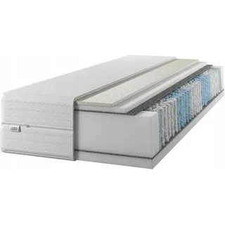 Matratze 140x200 24 cm Taschenfederkern Härtegrad H3 H2 7 zonen Bett Matratzen 2 in 1 Latex Rollmatratze Komfortschaum