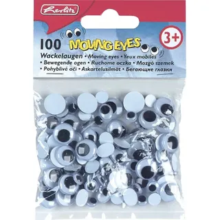 Herlitz Wackelaugen, 100 Stück