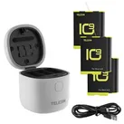 Wasserdichtes 3-Fach Ladegerät Telesin Allin Box GoPro Hero 9 / 10 + 3 Akkus GP-BTR-906-GY-B