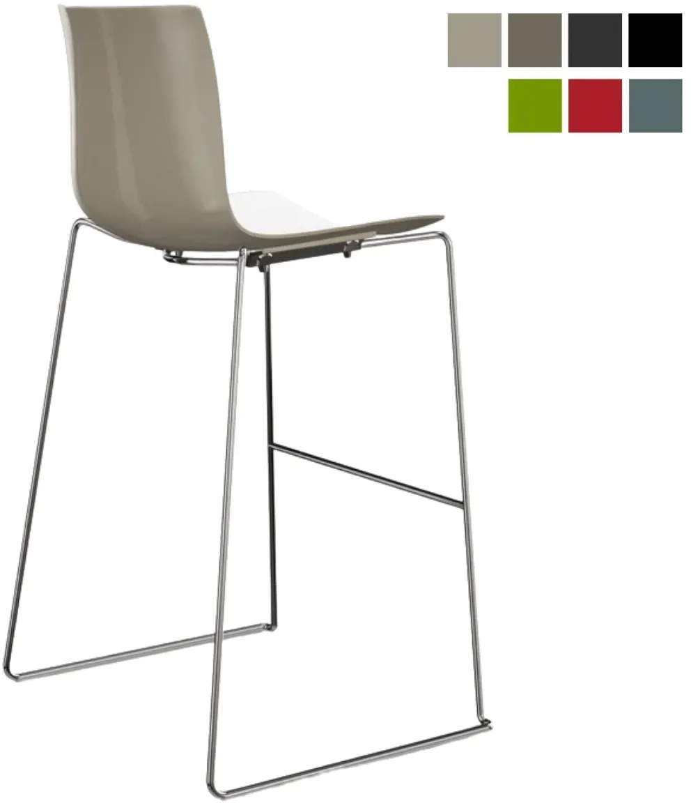 ARPER CATIFA 46 0471 | Barhocker 76 cm | zweifarbig | Kufengestell