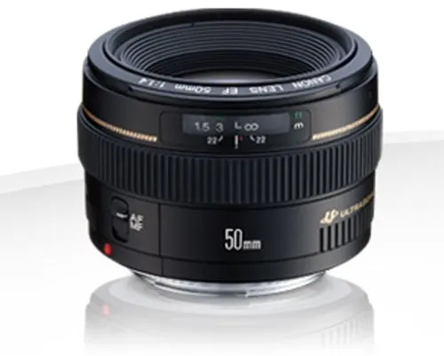 Canon EF 50mm 1:1,4 USM Objektiv - 58 mm Filtergewinde