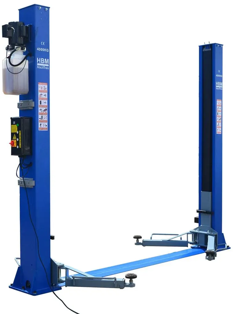 HBM professionelle hydraulische 2-Säulen-Hebebühne 4000 kg