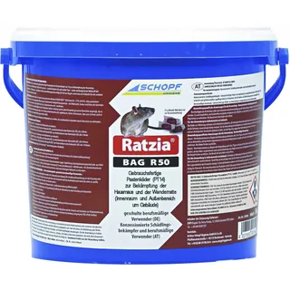 Schopf Ratzia Bag R50 Mäuse Rattenköder 3 kg (ACHTUNG VERSANDDAUER 60 Tage)