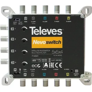 Televes Multischalter 5 in 4 Guß NEVO recpower kask. MS54C