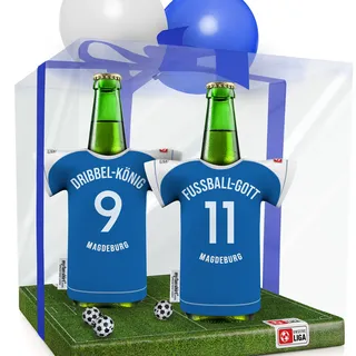 MAGDEBURG Trikot-Kühler Fanartikel Fan-Edition | Home Überraschung | Passend für Magdeburg Fanartikel | Mann Freund Bruder Fußball Fan Runder Geburtstag-Geschenk Trikotkühler by MYFANSHIRT