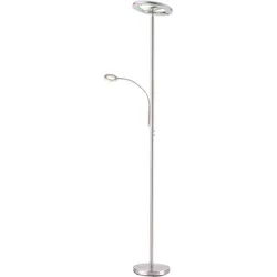 JUST LIGHT Stehlampe "Ls-ROCCO", silber (edelstahlfarben), 2, H: 195cm, 1 Stk., Leuchten, RGB+tunable white, Infrarot inkl., Fernbedienung, Smarthome fähig, Stehlampe