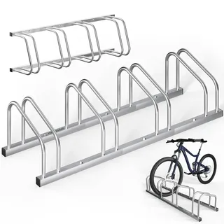 monzana Fahrradständer für Fahrräder - 35-60 mm Reifenbreite Mehrfachständer Aufstellständer Radständer Bodenständer Fahrradhalter