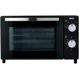 Silva Homeline Minibackofen, Schwarz, Kunststoff, 36.2x22.1x28.6 cm, herausnehmbares Krümelblech, Timer, akustisches Signal Ein-/Aus, Küchengeräte, Sonstige Küchengeräte