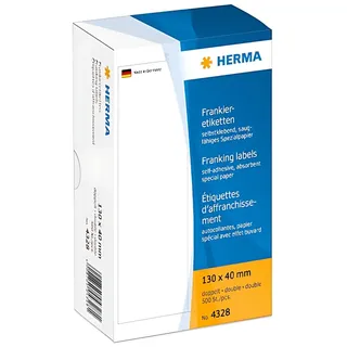 Herma Frankieretiketten 4328 weiß 130,0 x 40,0 mm