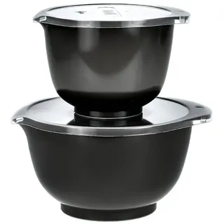 Rosti Rührschüssel-Set, Schwarz, Carbon black) 1,5+3,0L