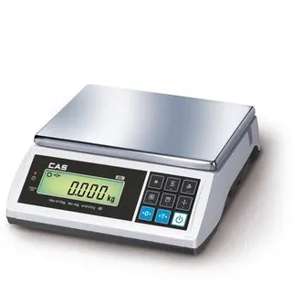 CAS EDM, geeichte Kompakt-, Zählwaage für Kontrollwägungen, Inventur, Kommissionierung, Dosieren/Portionieren. Wiegen bis 3 kg (0,5 g)