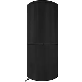 Dokon Wetterschutzhülle für Enders Polo 2.0 Terrassenheizer, Heizpilz, Schwerlast 600D Oxford Gewebe Wasserdicht, Winddicht, UV-Beständiges, Heizstrahler Abdeckung, Rund (50x50x120cm) - Schwarz