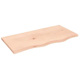 vidaXL Waschtischplatte 80x40x2 cm Massivholz Unbehandelt