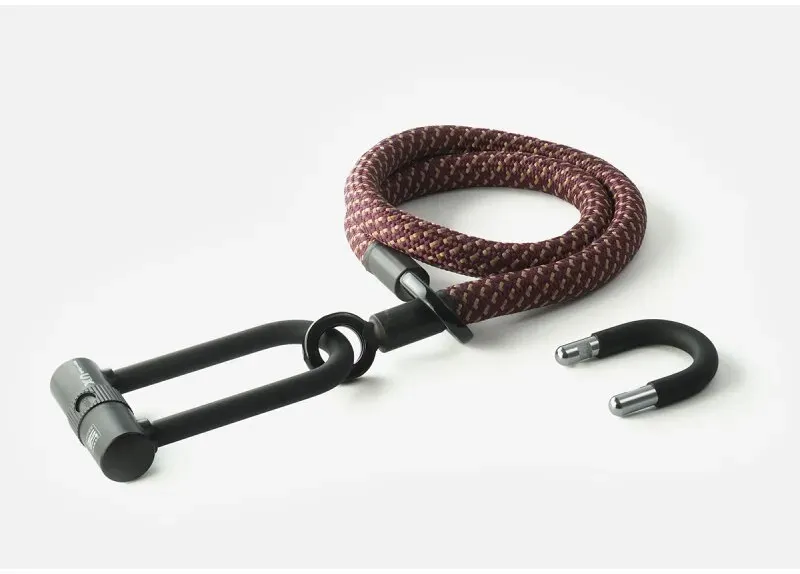 Tex-Lock Bügelschloß mit Textilseil Eyelet 100 U/X chateau red