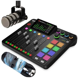 RØDE Rode Rodecaster Pro II Station mit Podmic mit Kabel Digitales Aufnahmegerät