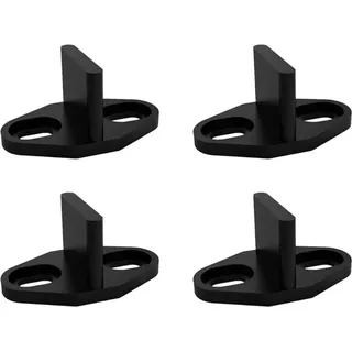 Aougo - Taschentürführung, 4 Stück Schiebetür-Bodenführung, untere Schiebescheunentür für Schranktür, Holztür