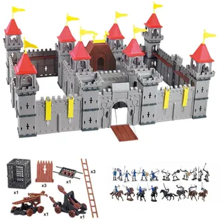 None Coole Ritterburg Schloss Königsburg Castle Spielset komplett mit Reitern Pferden