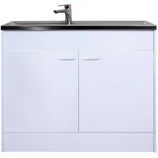 Respekta Komplettspüle Edelstahl Weiß 1000 x 600 mm