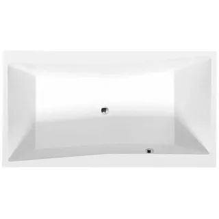 HAK QUEST Rechteckwanne 180x100x49cm, schwarz matt