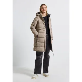 STREET ONE Lange Steppjacke Smooth Champagne, 42 - 42
