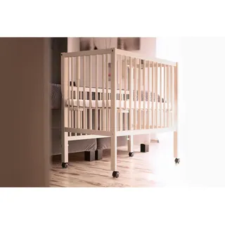 tiSsi Gitterbett Maxi, 90x50 cm, als Beistellbett verwendbar, höhenverstellbar, Lattenrost inklusive, Babymöbel, Babybetten, Gitterbett