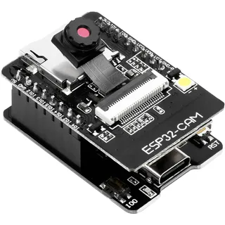 diymore 1 Stücke ESP32 USB-C ESP32 CAM Entwicklungsplatine,CH340 WLAN/Bluetooth Modul,8MB ESP32-CAM-MB ESP32 DC 5V Dual-Core-Entwicklungsplatine mit 2640 Kamera Modul