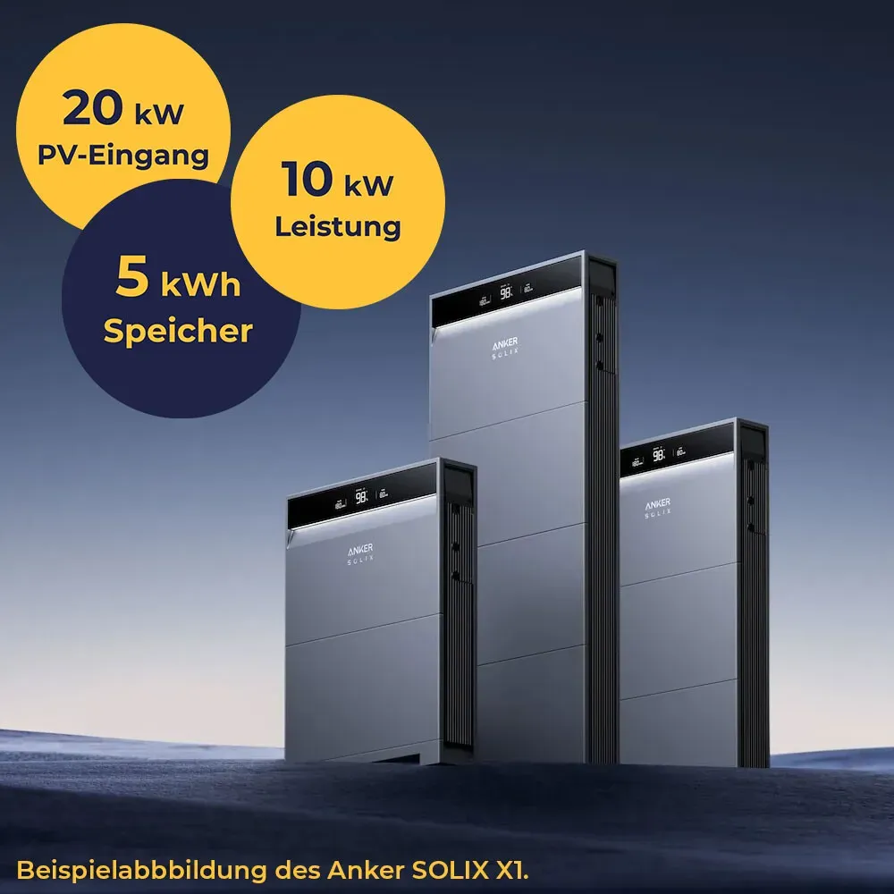 Anker SOLIX X1 Dreiphasig 10 kW 5 kWh
