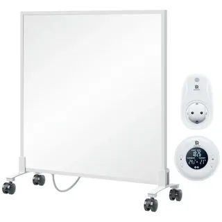 bringer-germany Bringer® Infrarotheizung Standgerät - 300 (BRIH300) / BRTF: Funk Thermostat und Fernbedienung / Weiß