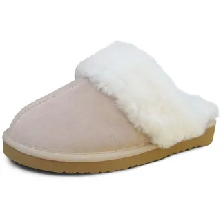 Heitmann Felle Paar Lammfell-Pantoffeln   Farbe: Beige   Größe : 36 38136
