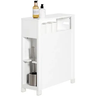 SoBuy Badezimmerregal Nischenregal 20 x 70 x 60 cm Weiß Holzwerkstoff
